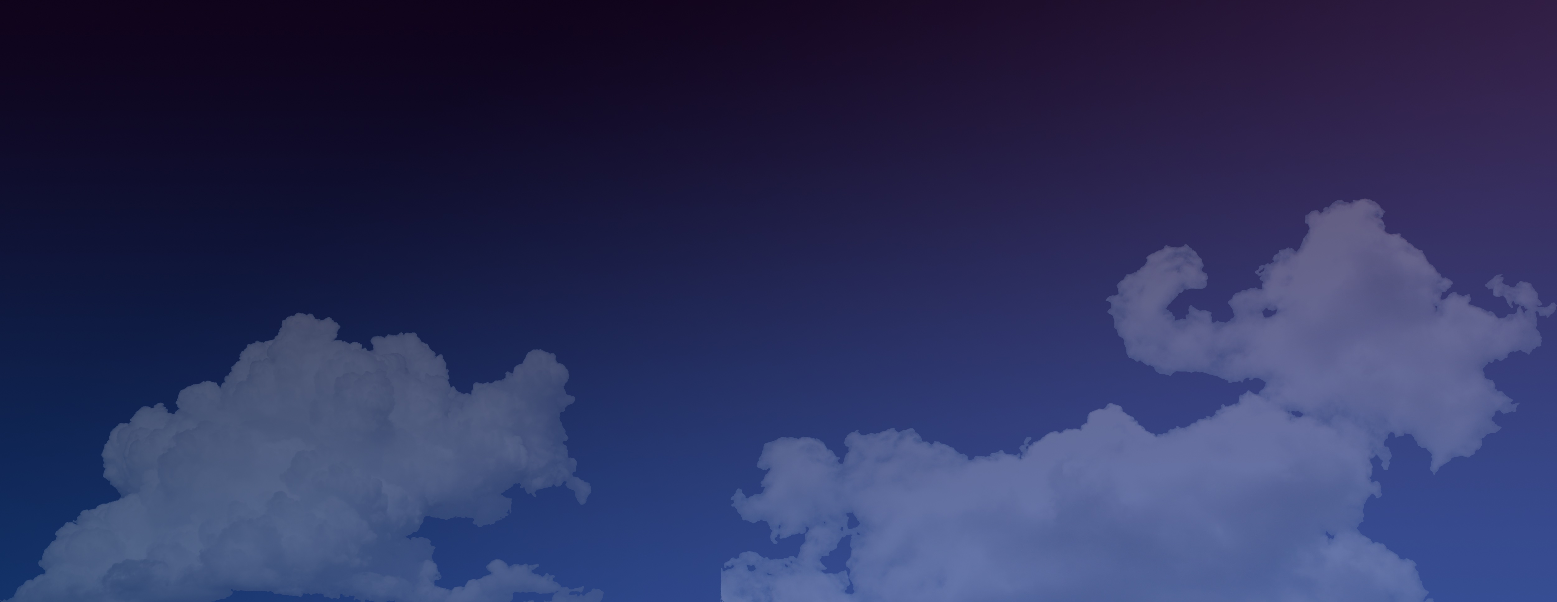 Banner sky and clouds.